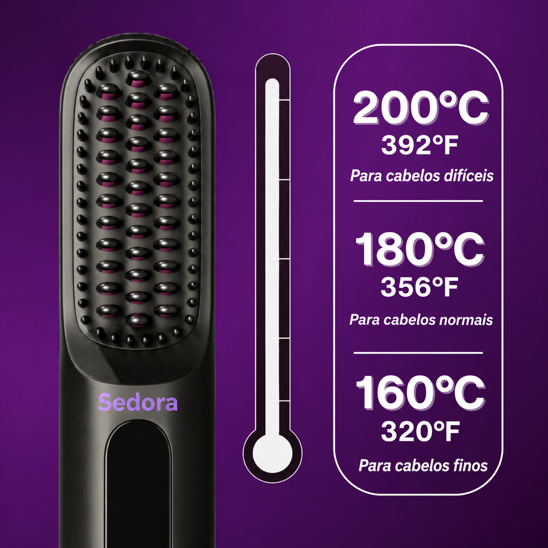 Sedora - Escova Alisadora Profissional