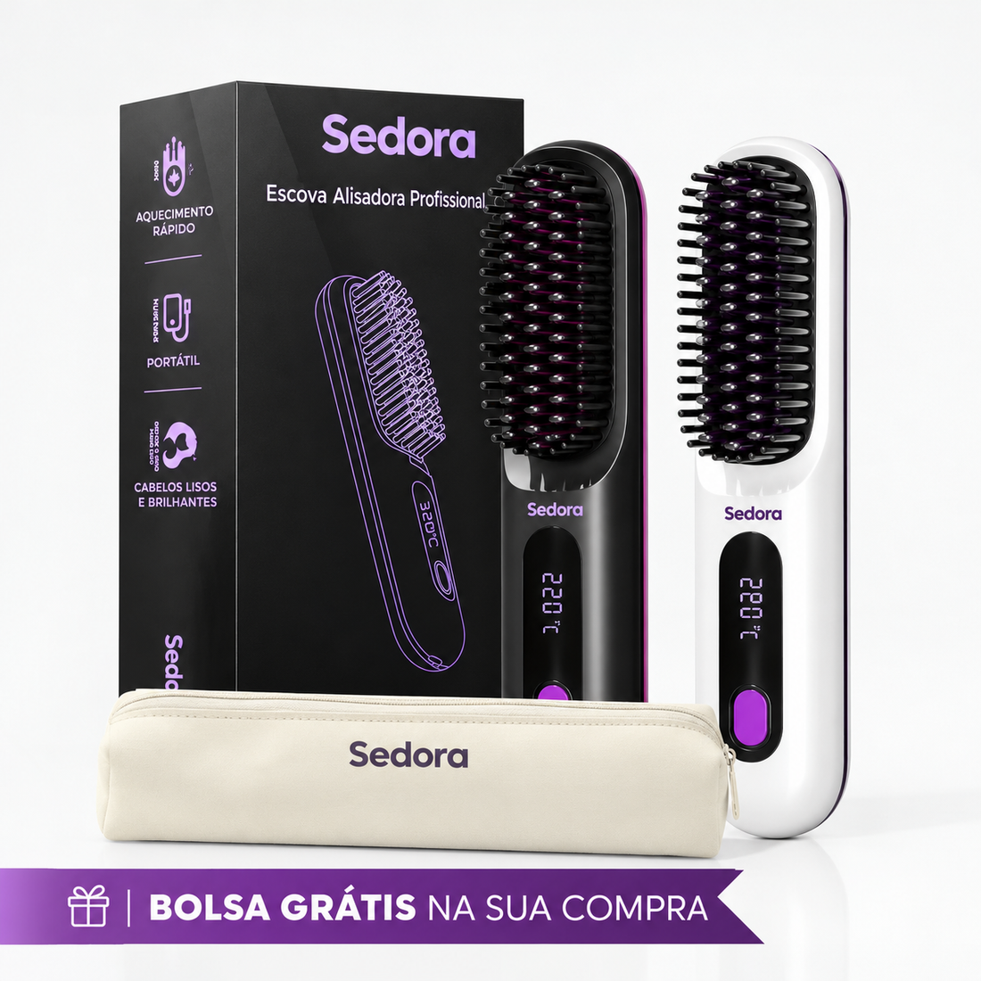 Sedora - Escova Alisadora Profissional