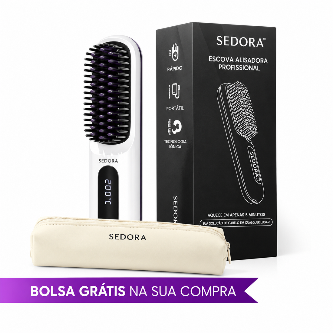 Sedora - Escova Alisadora Profissional
