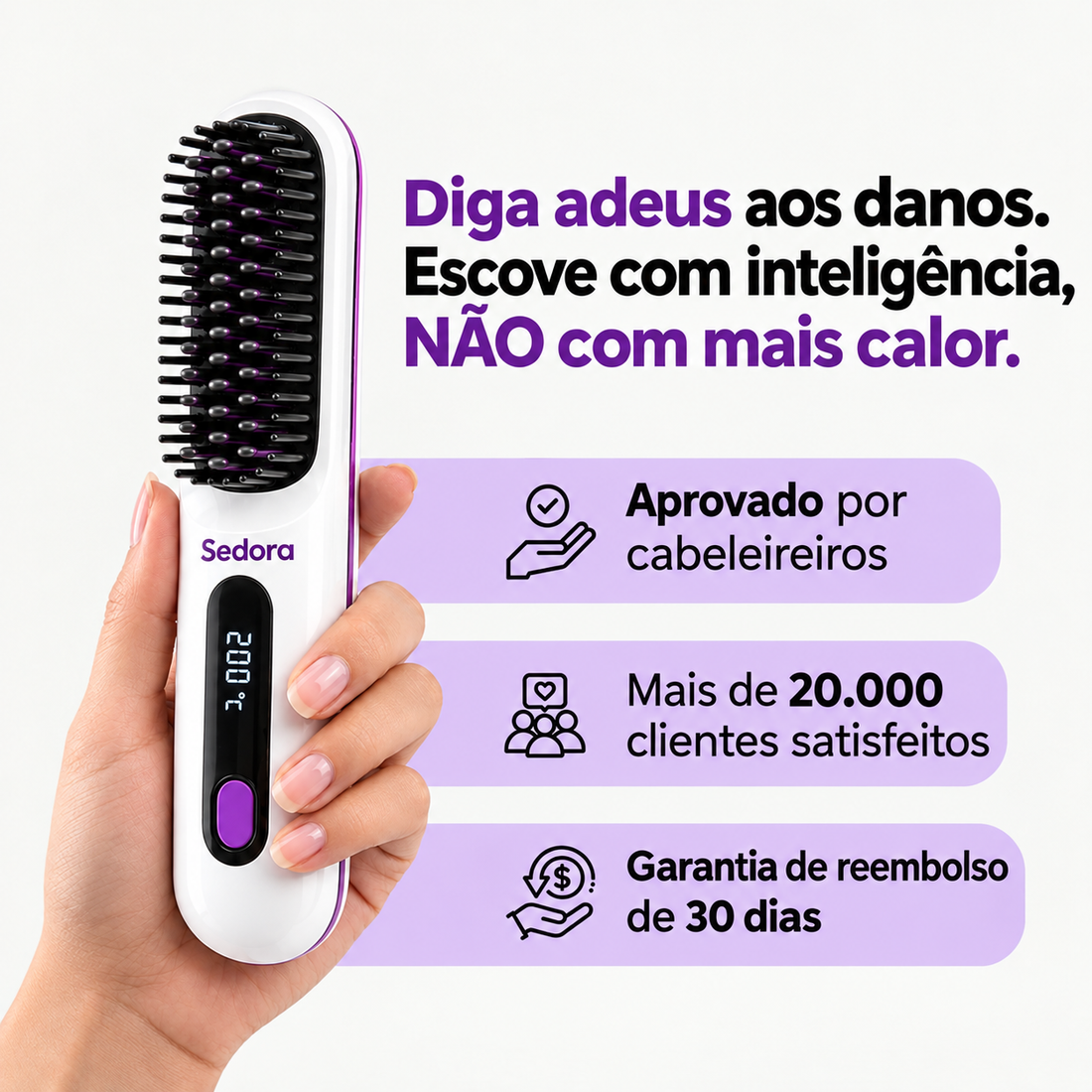 Sedora - Escova Alisadora Profissional